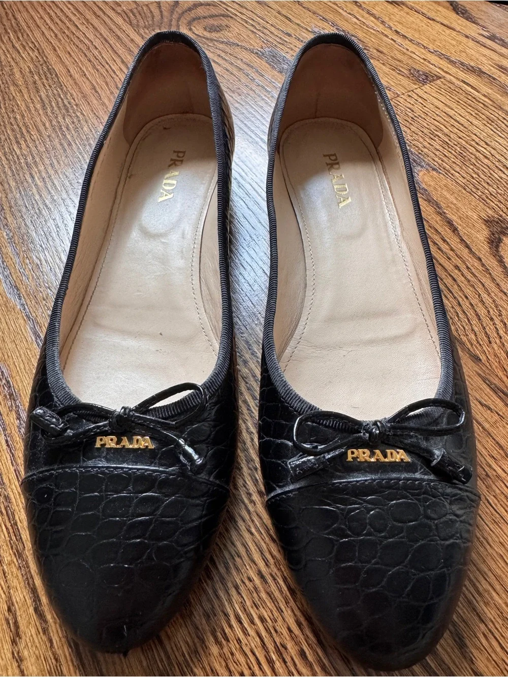 Prada Calfskin Ballet Flats
